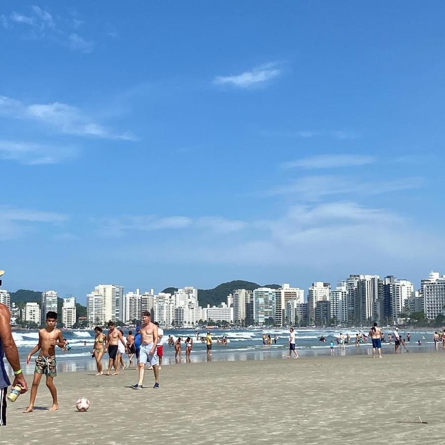 Apartamento Loft moderno pé na areia a 50 metros do mar Pitangueiras Guarujá Exterior foto