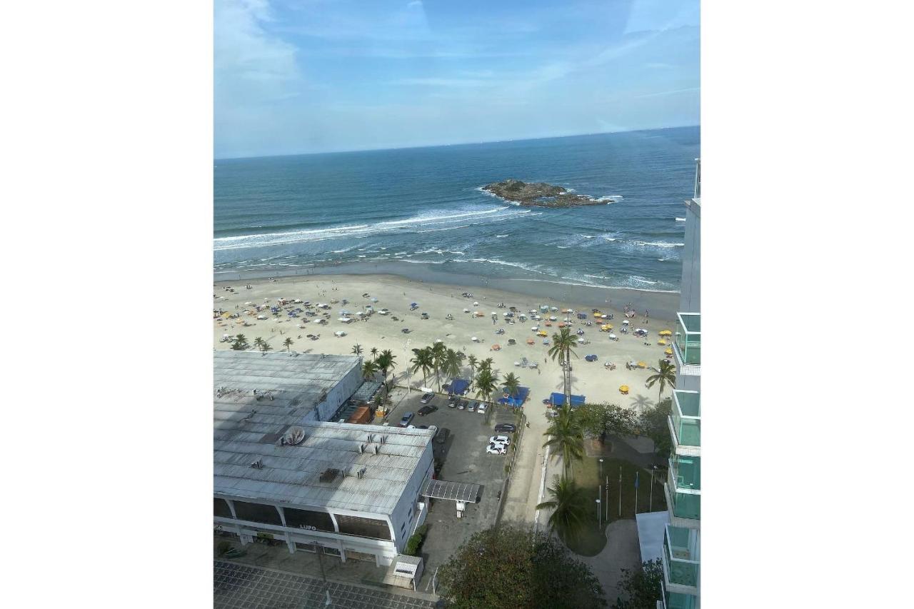 Apartamento Loft moderno pé na areia a 50 metros do mar Pitangueiras Guarujá Exterior foto